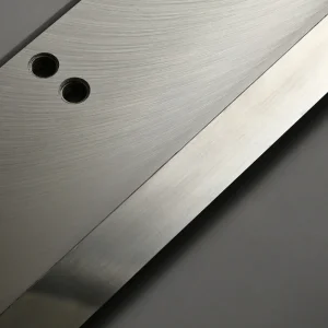 close up of high speed steel paper cutter blade