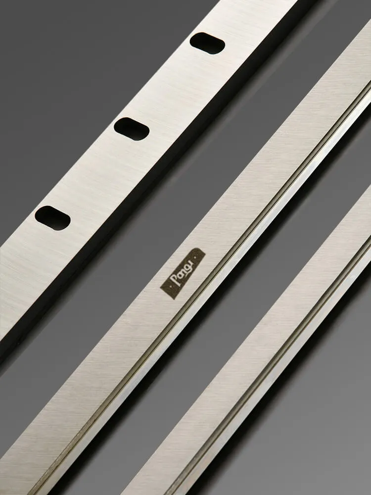 three tungsten carbide guillotine cutter blades